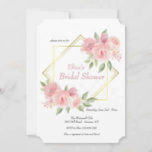 Pink Peonies Invitation