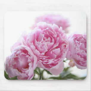 pink peonies mousepad