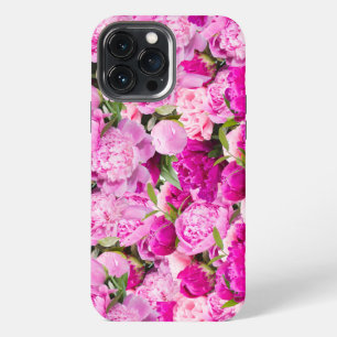 Pink Peonies Pattern   iPhone 13 Pro Max Case