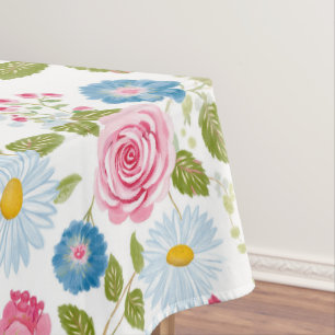 Pink Peonies Pattern  Tablecloth