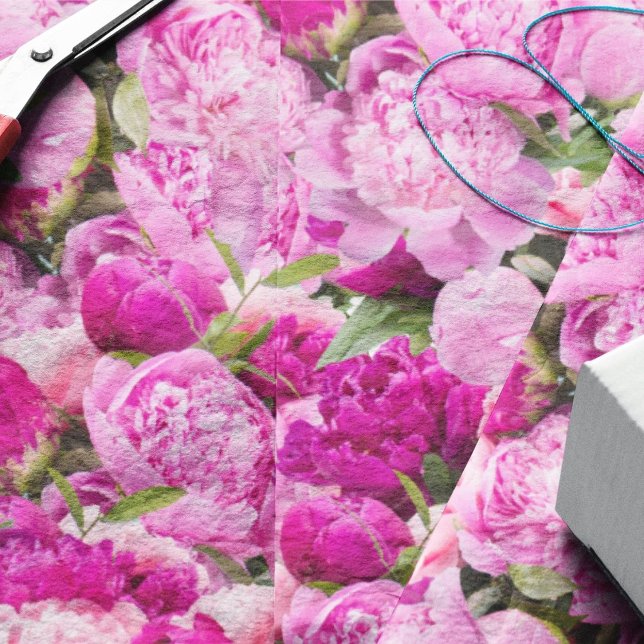 Pink Peonies Pattern Tissue Paper (Creator Uploaded)