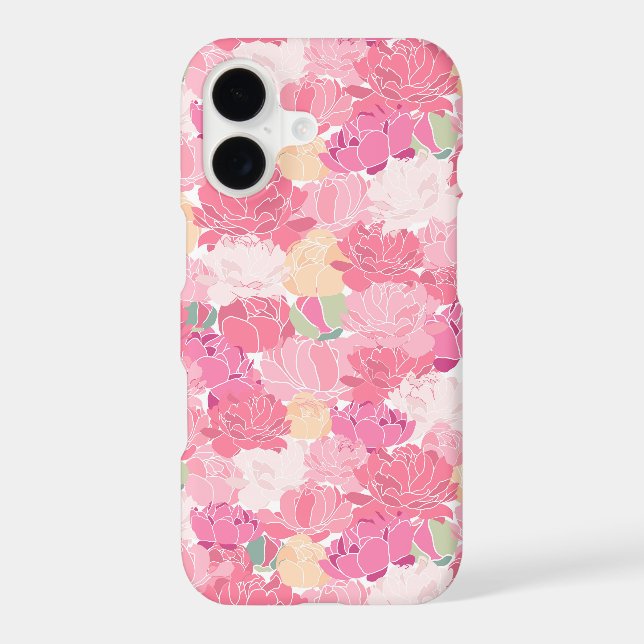Pink Peonies Spring Time Pattern (Back)