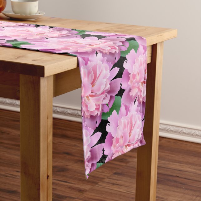 Pink Peonies Table Runner (In Situ)