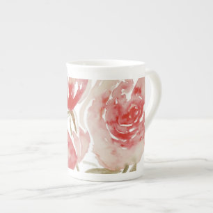 Pink Peonies Tall Mug