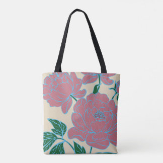 Pink Peonies Tote Bag