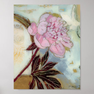 Pink Peony Blossom Poster