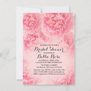 Pink peony Bridal Shower invitation peony1