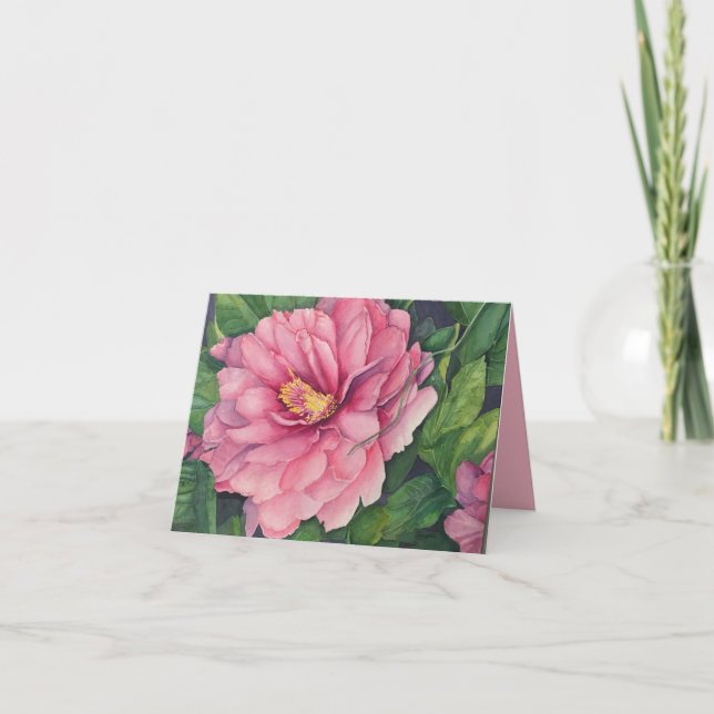 Pink Peony Card (Front)