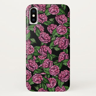 Pink Peony iPhone X Case