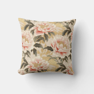 Pink Peony Cushion