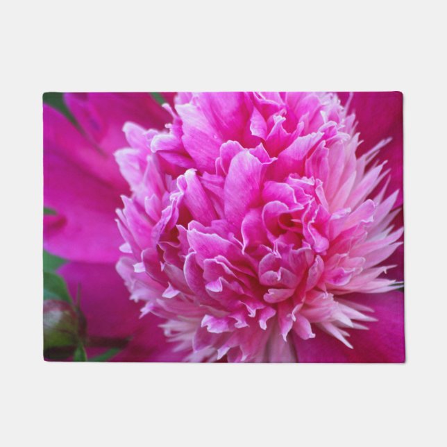 Pink Peony Doormat (Front)