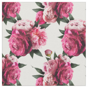 Pink Peony Fabric