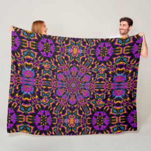Pink Peony Fleece Blanket