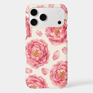 Pink Peony Floral Pattern