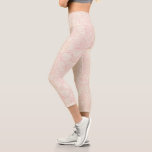 Pink Peony Floral Pattern Capri Leggings<br><div class="desc">Check out this floral design featuring a pink peony pattern.</div>