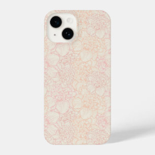 Pink Peony Floral Pattern iPhone 14 Case