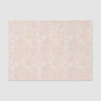 Pink Peony Floral Pattern Tissue Paper