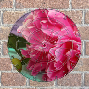 Pink Peony Floral Photgraphy Dartboard