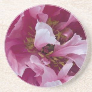 Pink Peony Flower Coaster