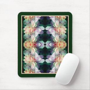 Pink Peony Flowers Multiplied Abstract Mouse Mat
