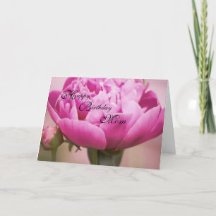 Pink Peony Happy Birthday Card