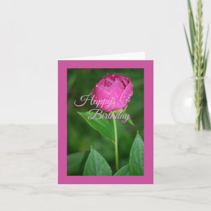 Pink Peony - Hapy Birthday Card