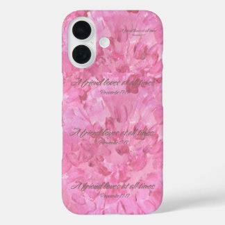 Pink Peony iPhone Case-A Friend Loves At All Times 16 Case