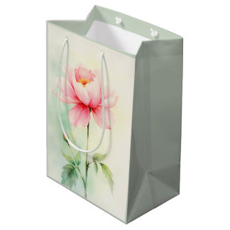 Pink Peony Medium Gift Bag