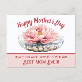 Pink Peony Mother's Day Postcard