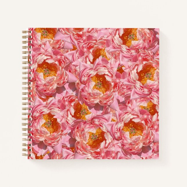 Pink Peony Notebook (Front)