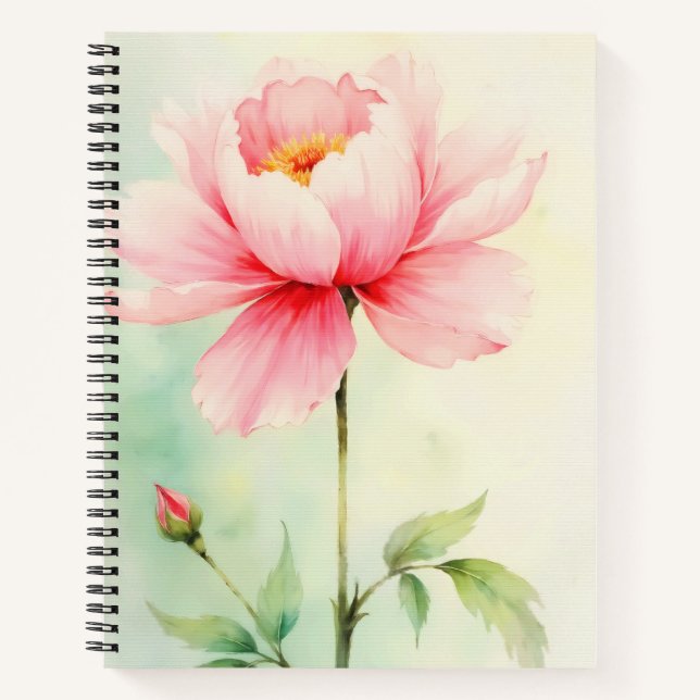 Pink Peony Notebook (Front)