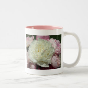 Pink Peony Peonies Floral Mug