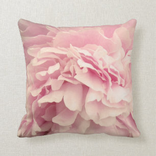Pink Peony Petals Cushion