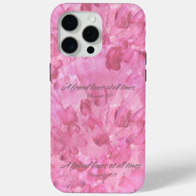 Pink Peony Phone Case-A Friend Loves Case-Mate iPhone Case (Back)