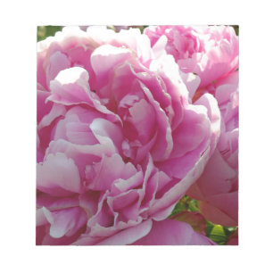 Pink Peony photo cottage farmhouse floral garden Notepad