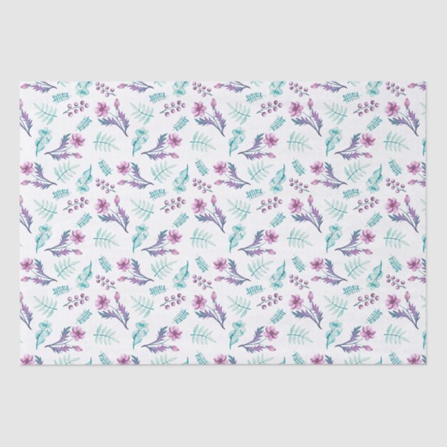 Pink Peony Small Business Packaging Tissue Paper (Front)