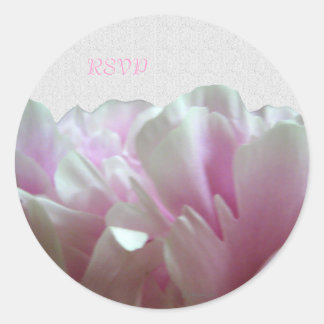 Pink Peony Texture Custom Envelope Seals