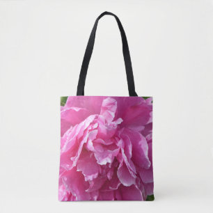 Pink Peony Tote Bag