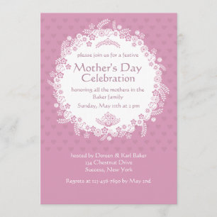 Pink Perfection Mother's Day Invitation