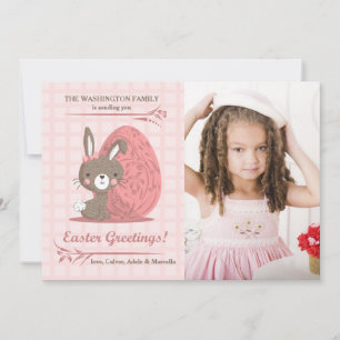 Pink Perfection Photo Easter Card