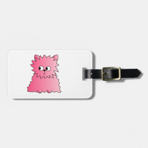 Pink Persian Cat. Luggage Tag