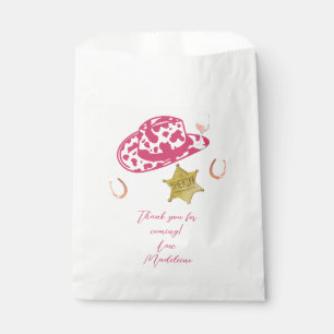 Pink Personalised Cowgirl Hat Country Bachelorette Favour Bags