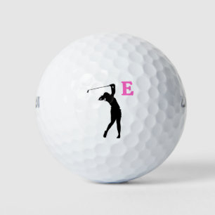 Pink Personalised Custom Monogram Golf Balls