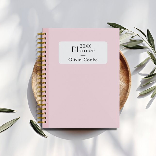 Pink Personalised Digital Planner With Custom Name (Pink Personalized Digital Planner With Custom Name)
