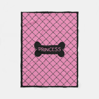 Pink Personalised Doggie Blanket