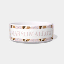 Pink Personalised Guinea Pig Ceramic Bowl
