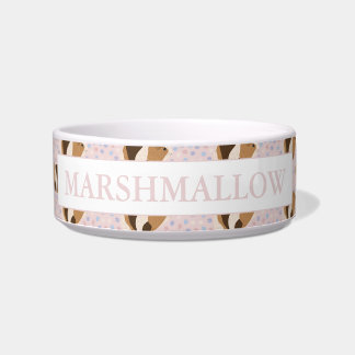 Pink Personalised Guinea Pig Ceramic Bowl