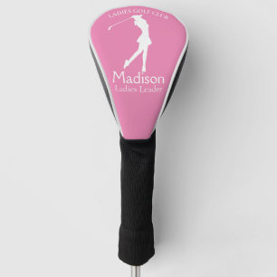 Pink Personalised Ladies Club Name Golf Head Cover
