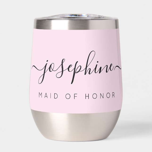 Pink Personalised MAID of Honour Proposal Wedding (Front)