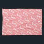 Pink Personalised name towel<br><div class="desc">write your own name in this towel by clicking the personalised button</div>